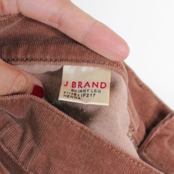 J Brand Corduroy Henna Skinny Leg Pants Size 27 - Picture 14 of 15